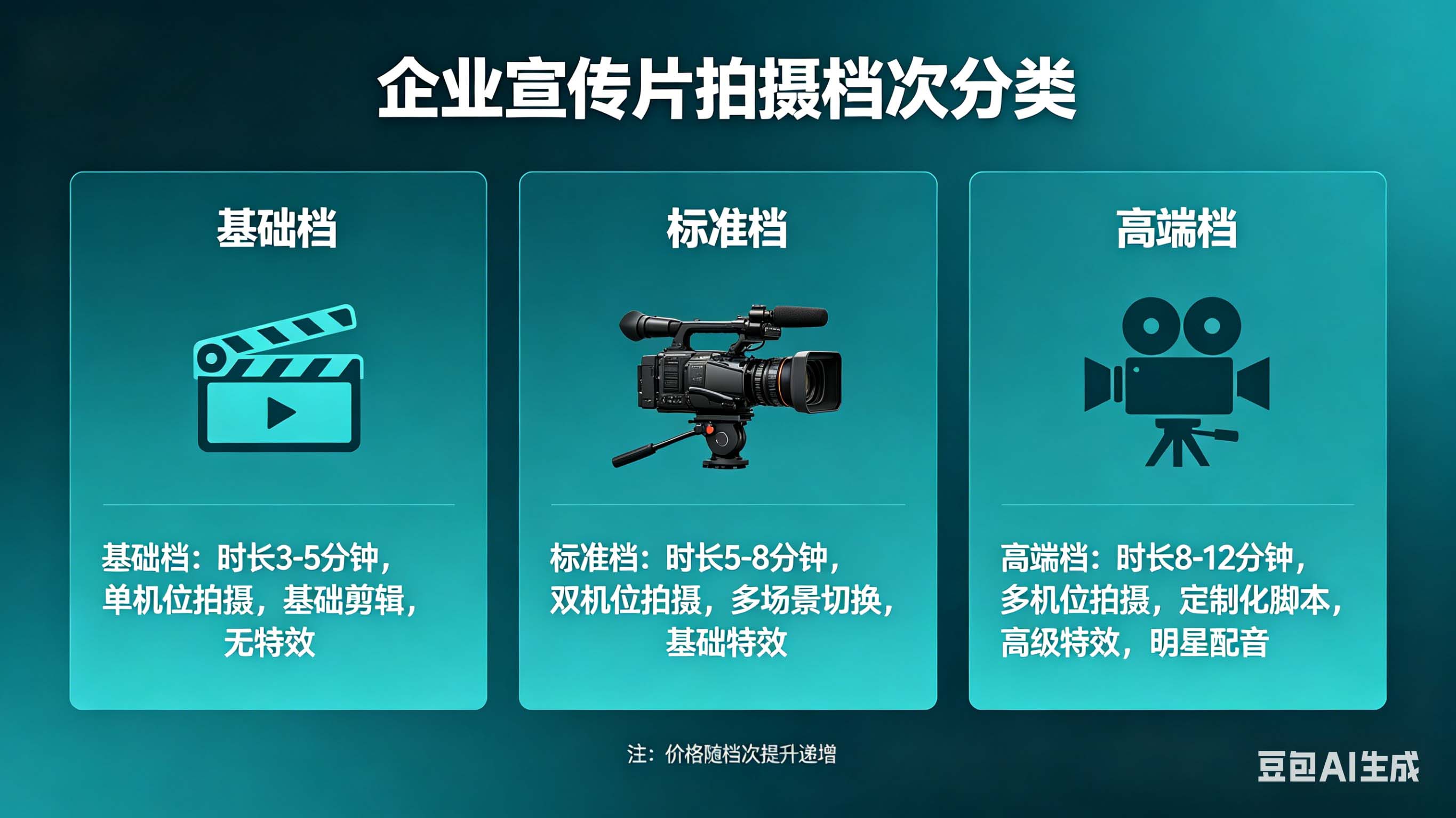 企业宣传片拍摄分别有几个档次